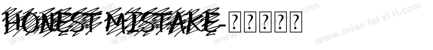 honest mistake字体转换
